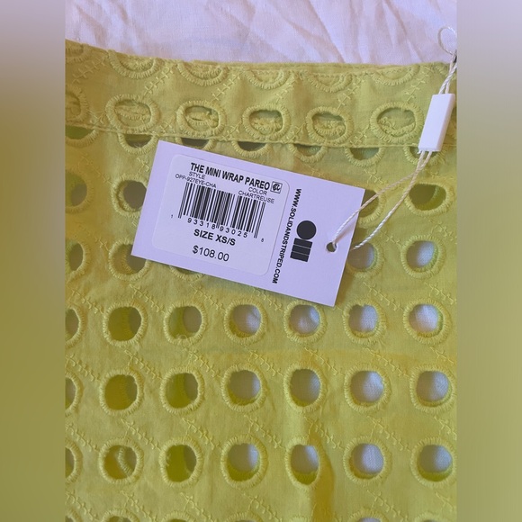 Solid & Striped - The Mini Wrap Pareo in chartreuse - Picture 2 of 7